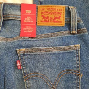 Women's Levi's Curvy Bootcut jeans size 12 New